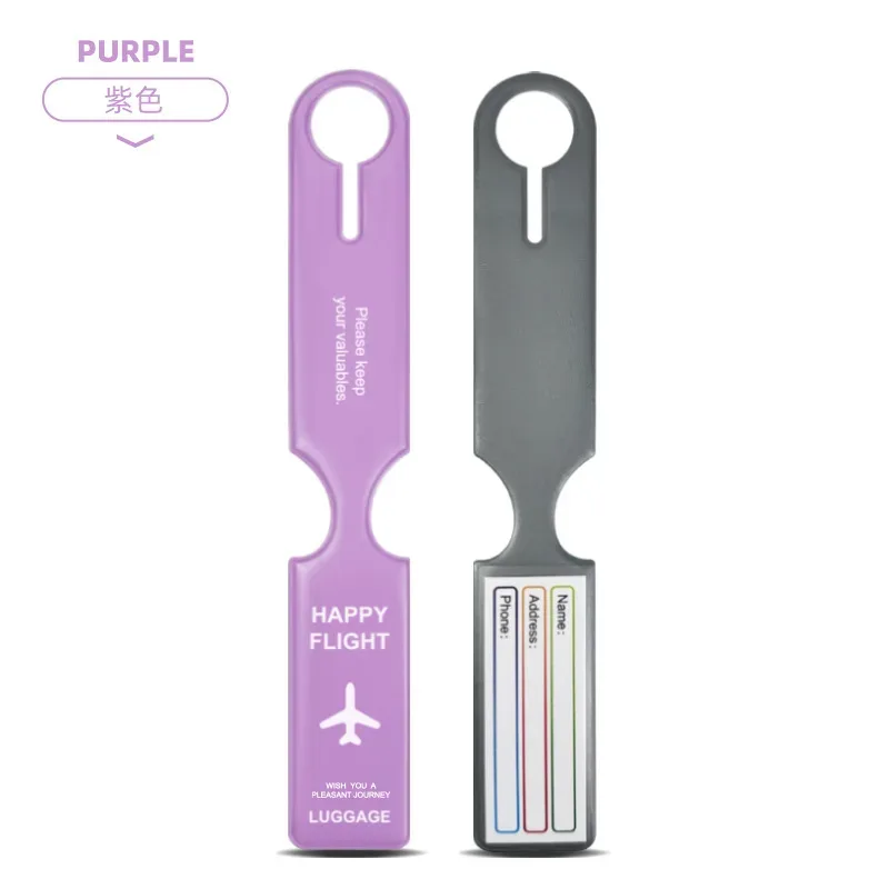 étiquettes de bagage de voyage, housses de protection pour étiquettes d'identification de valise, porte-étiquettes de bagage, étiquettes d'embarquement, étiquettes portables, accessoires de voyage tendance