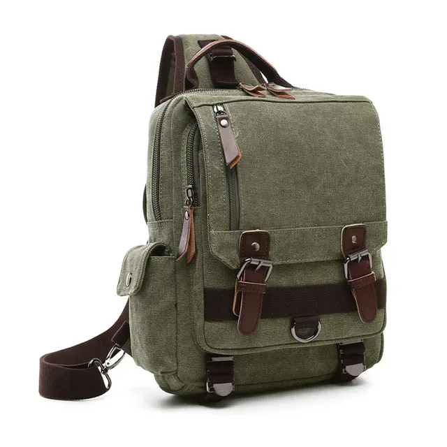 sac à dos en toile pour homme et femme, sacoche de voyage multifonctionnelle