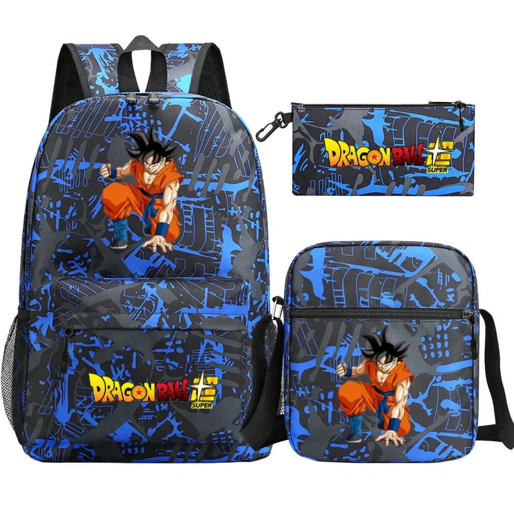 ensemble de sacs à dos dragon ball avec sac à déjeuner et trousse à crayons, sacs à dos pour garçons, sacs à dos légers pour ordinateur portable, sacs de voyage