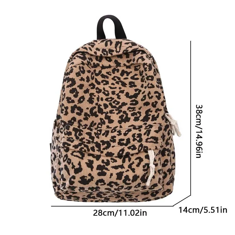 sacs à dos de voyage imprimés léopard pour femmes, sac d'école léger de grande capacité, sac à dos de loisirs pour étudiants