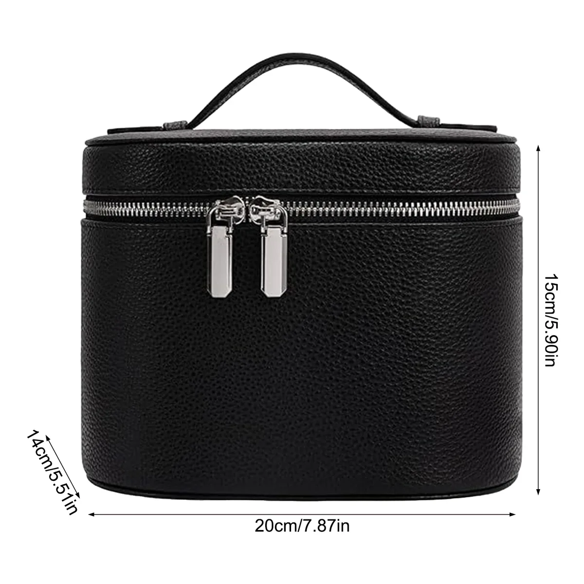 sac à cosmétiques portable, organisateur de grande capacité, étui de maquillage de voyage, organisateur pour le rangement de rouge à lèvres, crayon à sourcils, cosmétiques