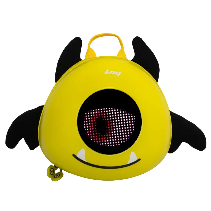 sac à dos de voyage à écran led pour fille, coque rigide, yeux brillants, sac à dos intelligent pour femme, opération mobile, sac à dos scolaire