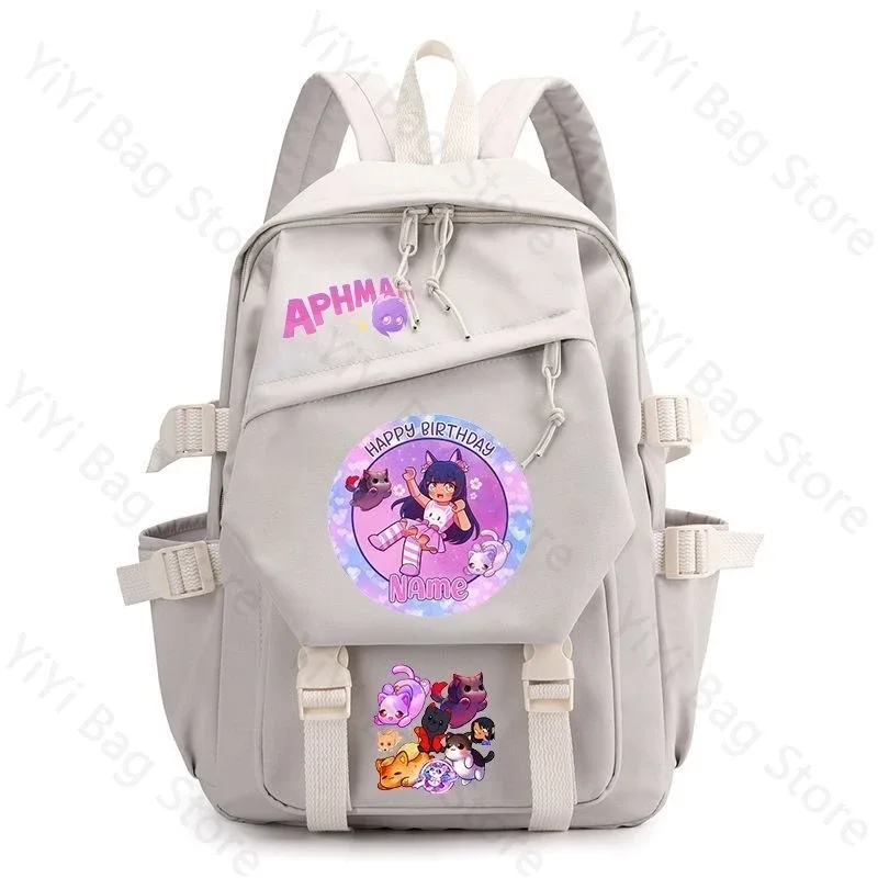sac à dos aphmau, sac à dos d'école de grande capacité pour étudiants, sac à dos de voyage léger et durable en nylon pour garçons et filles
