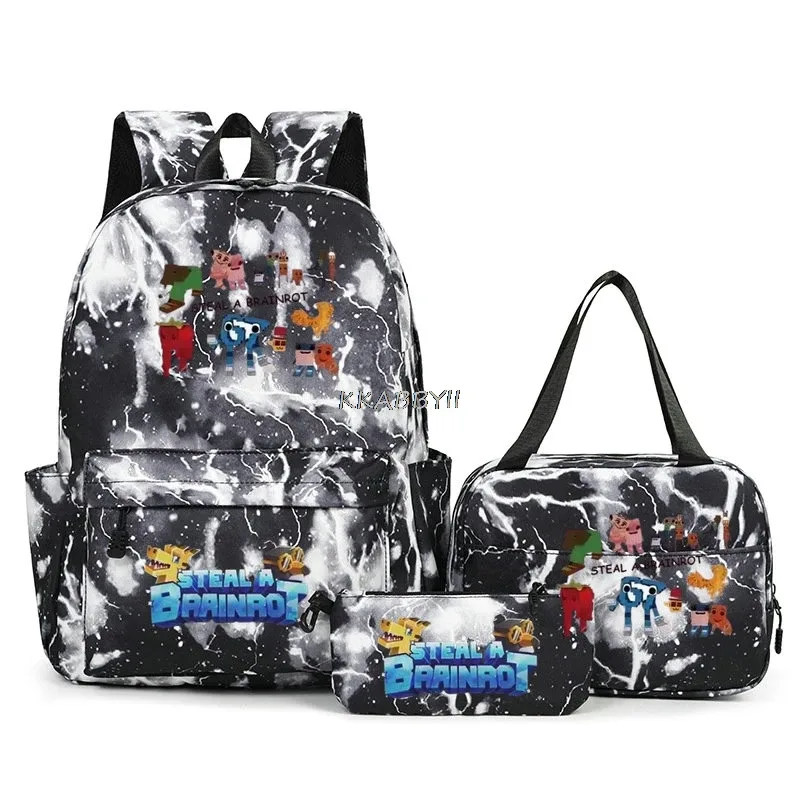lot de 3 sacs à dos imprimés 67 six seven, style simple, légers, pour garçons et filles, sacs d'école amusants avec le numéro 67, sacs de voyage, mochilas