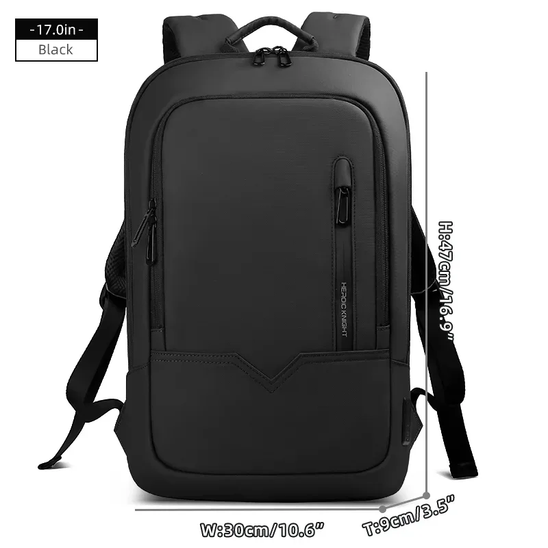 hk – sac à dos de haute qualité pour ordinateur portable de 15.6 pouces, sac à dos de voyage léger en tissu oxford imperméable pour hommes d'affaires