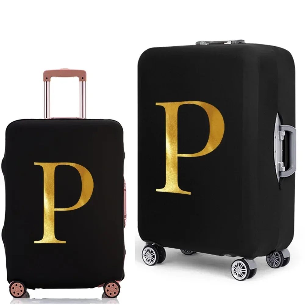 housse de protection pour bagages avec lettres imprimées, étui de protection plus épais pour valise, étui anti-poussière élastique pour accessoires de voyage de 18 à 32 pouces