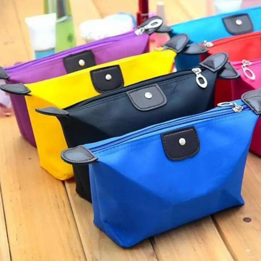 sac à cosmétiques pliable, petite pochette de maquillage étanche, organisateur de maquillage de voyage portable pour pinceaux, articles de toilette, organisateur de papeterie
