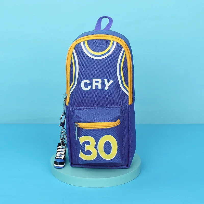 trousse à crayons étanche pour étudiant garçon, sac de basket-ball, boîte à crayons multifonctionnelle, papeterie scolaire