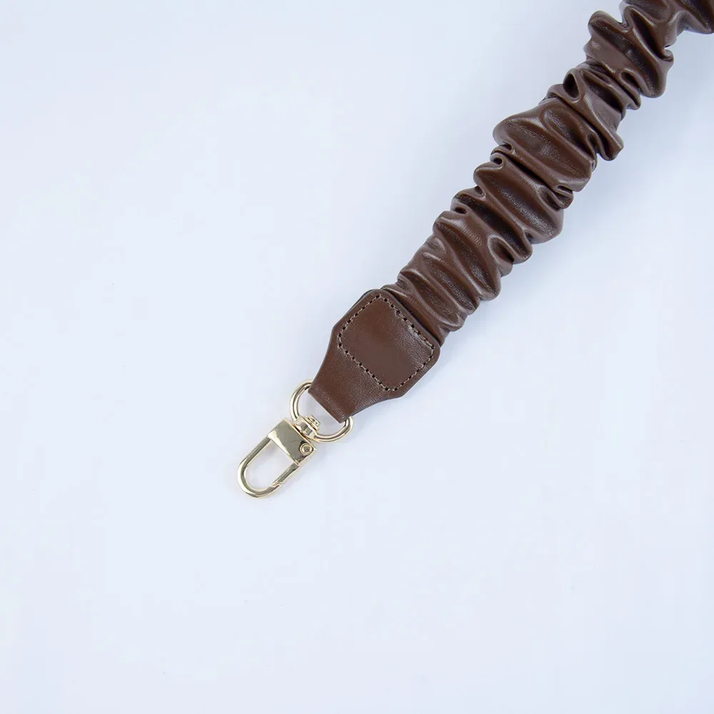 nouveau sac froissé en cuir bretelles plissées courtes longues plis poignées épaule sous les bras sangle remplacements sac à bandoulière accessoires