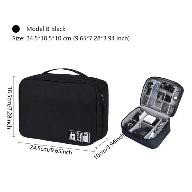 sac de rangement pour câbles de voyage, pochette de rangement numérique portable, sac de rangement étanche pour accessoires électroniques, sacs de rangement de câbles de voyage