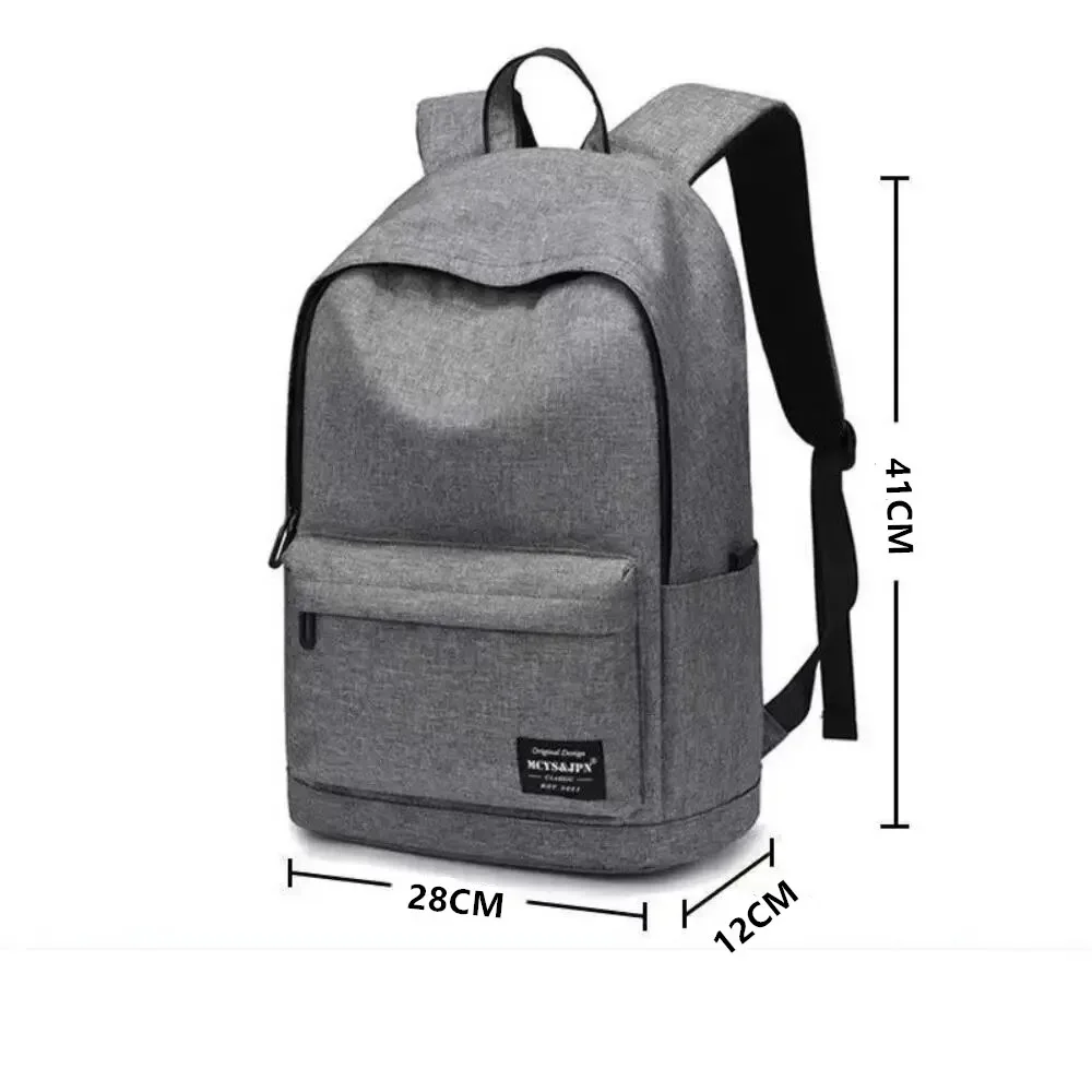 sac à dos minimaliste décontracté pour hommes, sac à dos polyvalent de grande capacité pour écoliers, sac de voyage pour ordinateur, sac à dos unisexe lavable