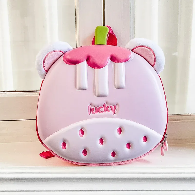 sac à dos maternelle unisexe léger en tissu oxford respirant, motif lapin mignon, pour l'éducation des enfants