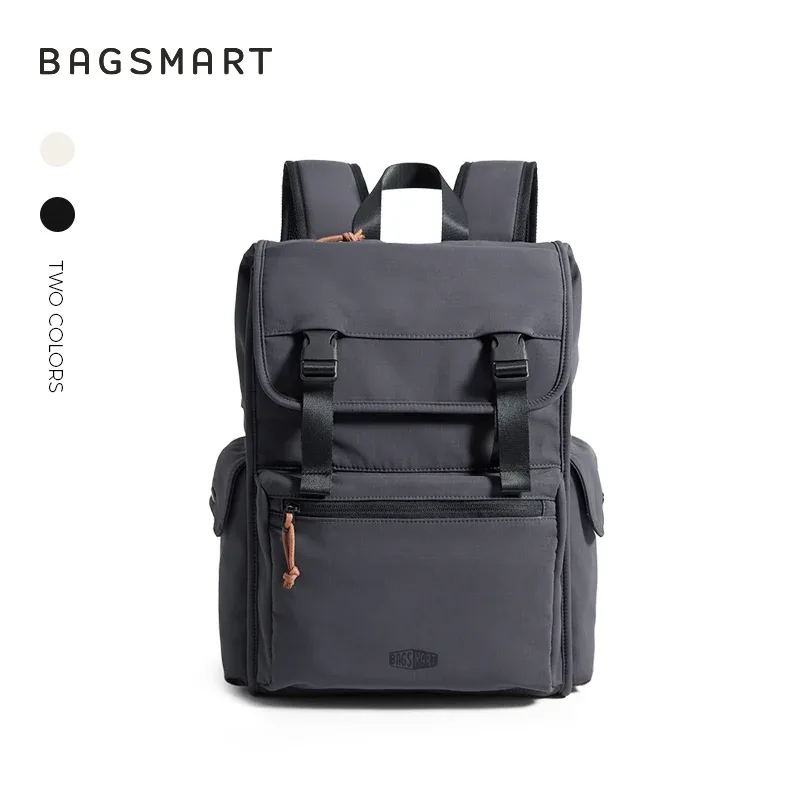 bagsmart étendu 23l sac à dos grande capacité hommes en plein air voyage bagages sac unisexe collège école sac à dos adapté pour ordinateur portable 15,6 pouces