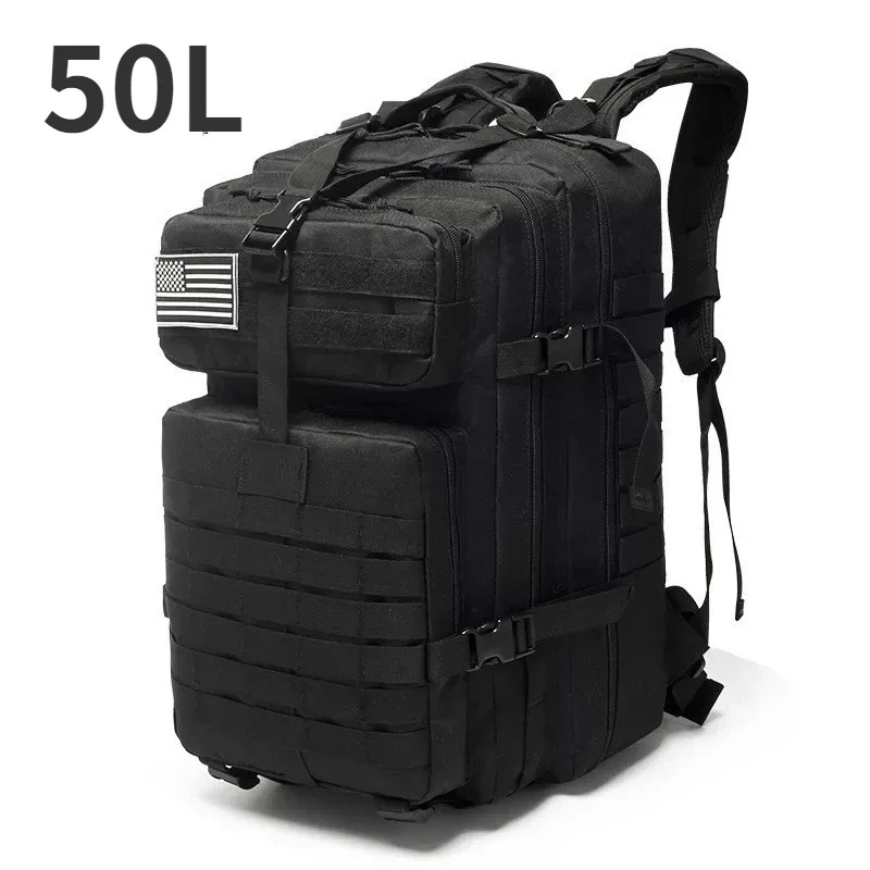 sac à dos tactique camouflage 50l/30l pour homme, sac molle, sac de randonnée imperméable pour le camping, la chasse, la randonnée