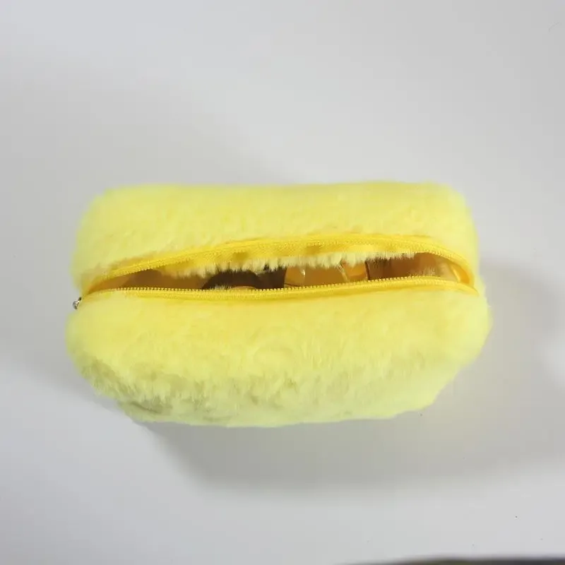 sacs à maquillage en peluche pour femmes, organiseur de voyage doux, trousse de toilette pour jeunes filles, étui à maquillage, accessoires essentiels