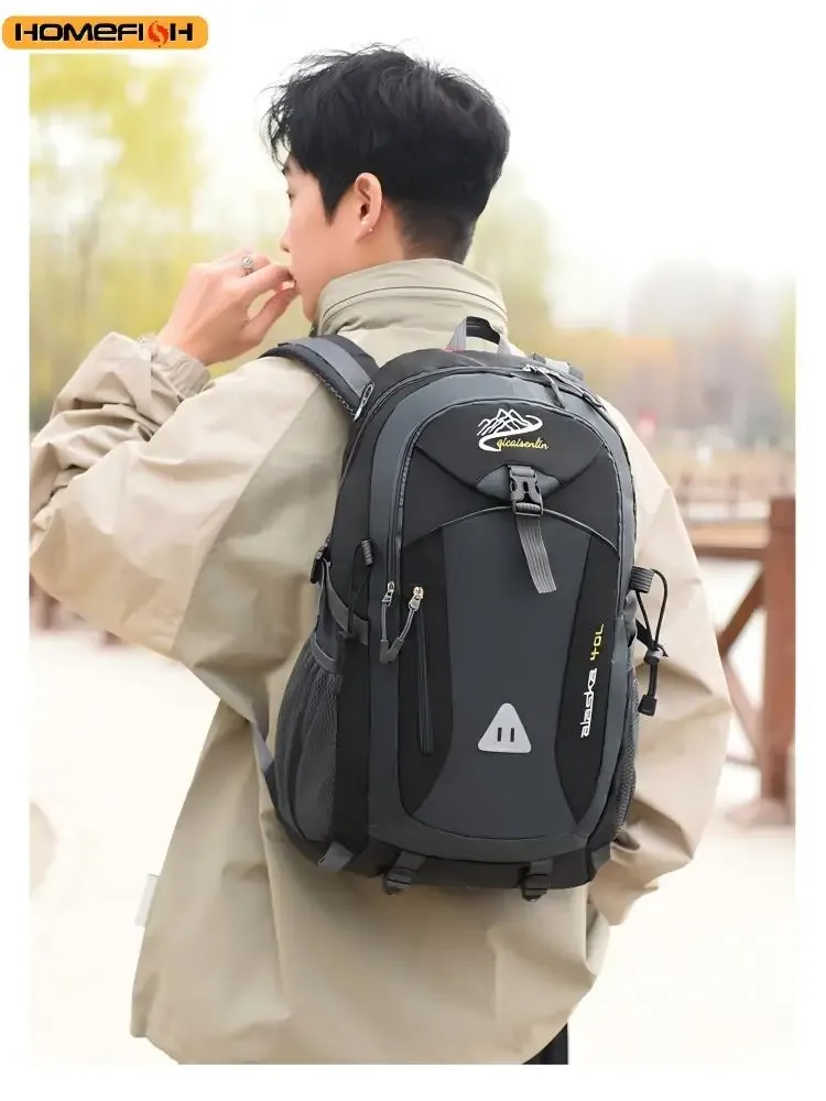 sac à dos de randonnée extérieur homefish pour hommes et femmes, sac à dos de voyage haute capacité, sac à dos de randonnée imperméable pour le camping et les sports