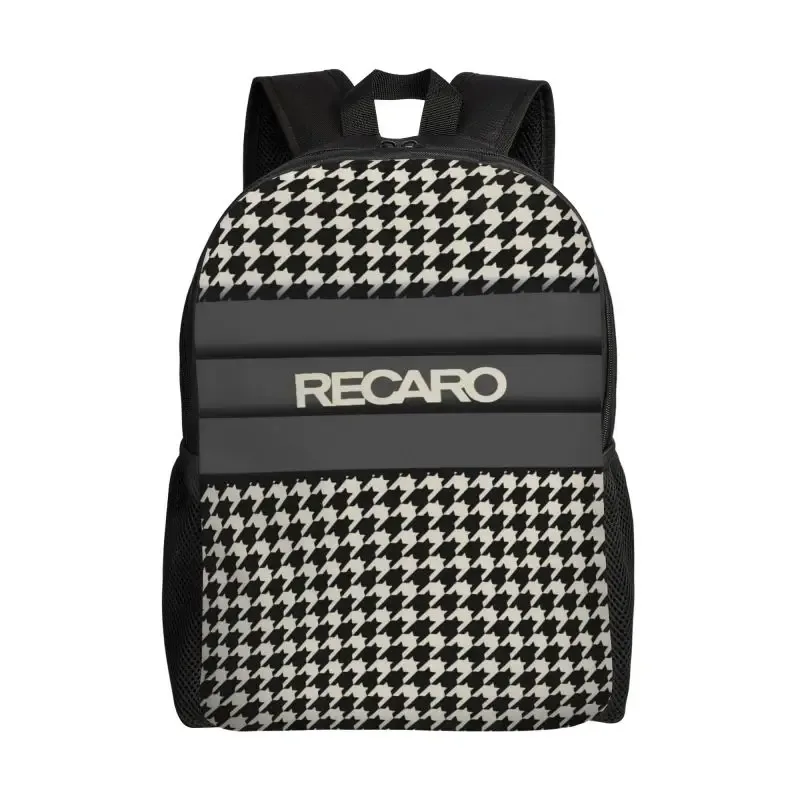 sac à dos pour ordinateur portable avec logo recaros personnalisé, pour femmes et hommes, sac à dos d'école léger, décontracté, pour le travail, les voyages, le sport