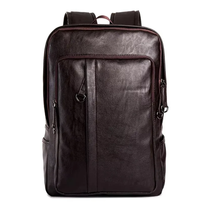 sac à dos en cuir pour hommes, sac à dos décontracté pour adolescents, sac à dos pour ordinateur portable de grande capacité, sacs de voyage de luxe
