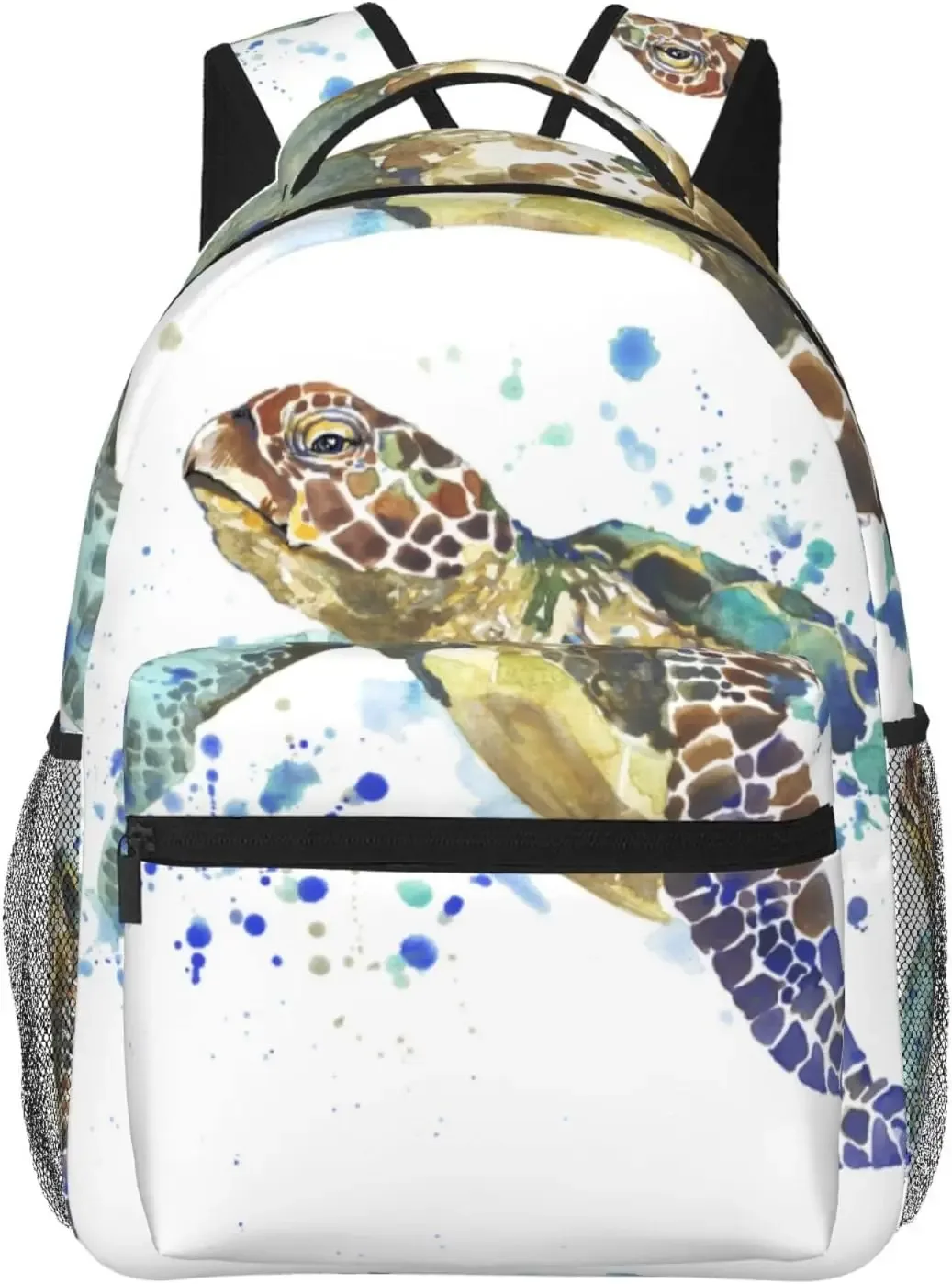 sac à dos pour ordinateur portable léger pour hommes et femmes, tortue de mer, étoile de mer, coquille de méduse, cartable universitaire, sac à dos décontracté, sac de voyage