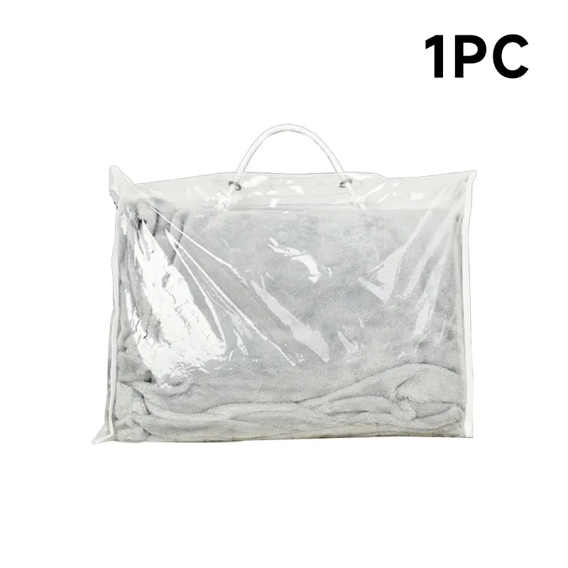 sacs d'emballage en pvc transparent, couverture de literie portable, emballage de vêtements, sac de rangement pour taies