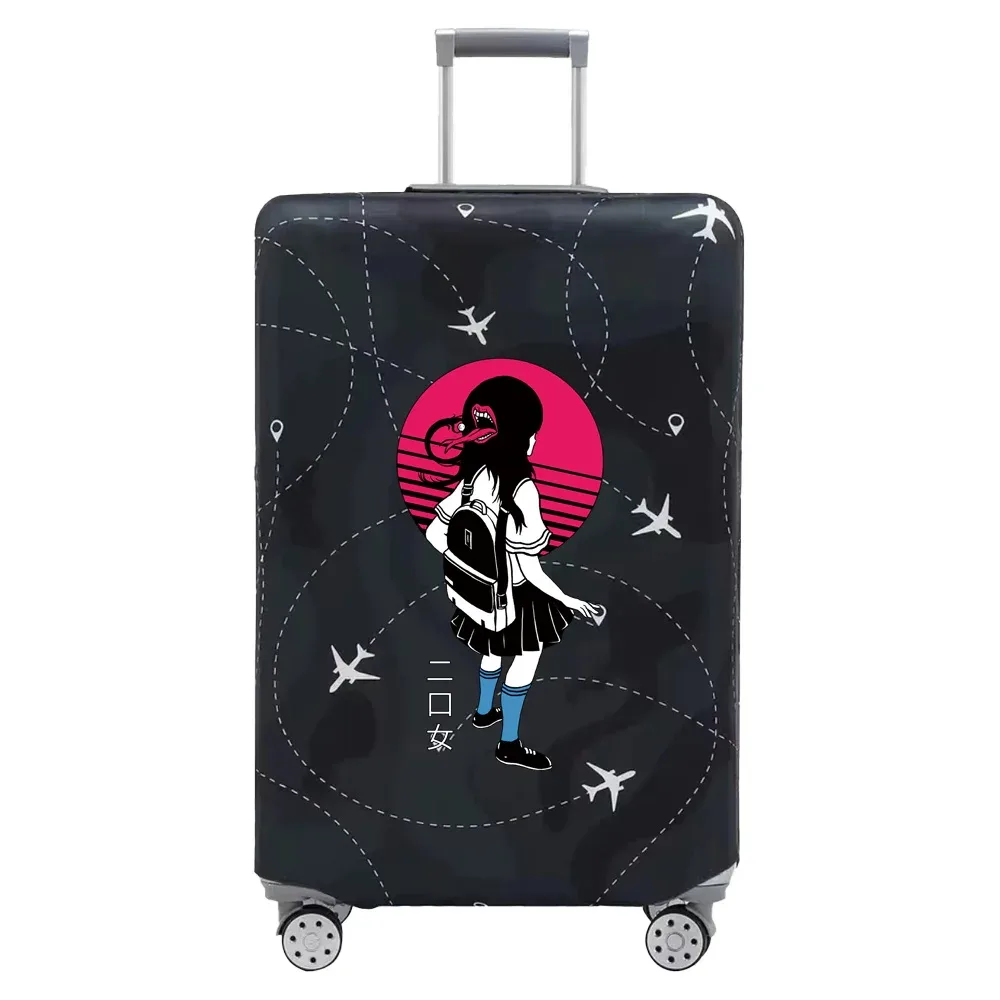 couvertures de bagages de voyage, housse de protection, housses de valise anti-poussière commandées, série d'impression de dessin animé, accessoires de voyage for18-32inch