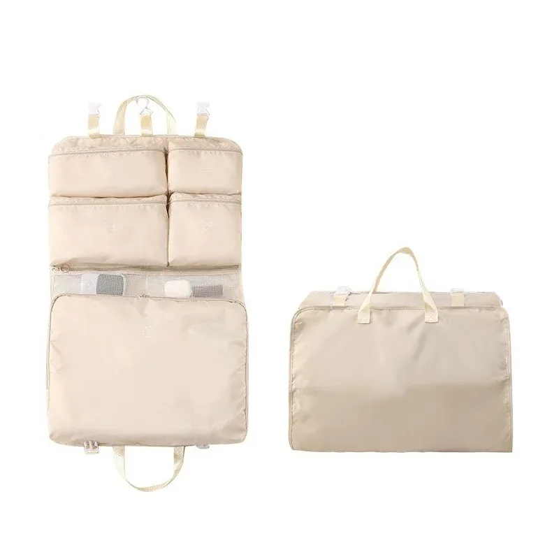 sac de rangement de voyage pliant 6 en 1, organisateur de bagages portable, sac de tri de vêtements multifonctionnel, sac de voyage suspendu