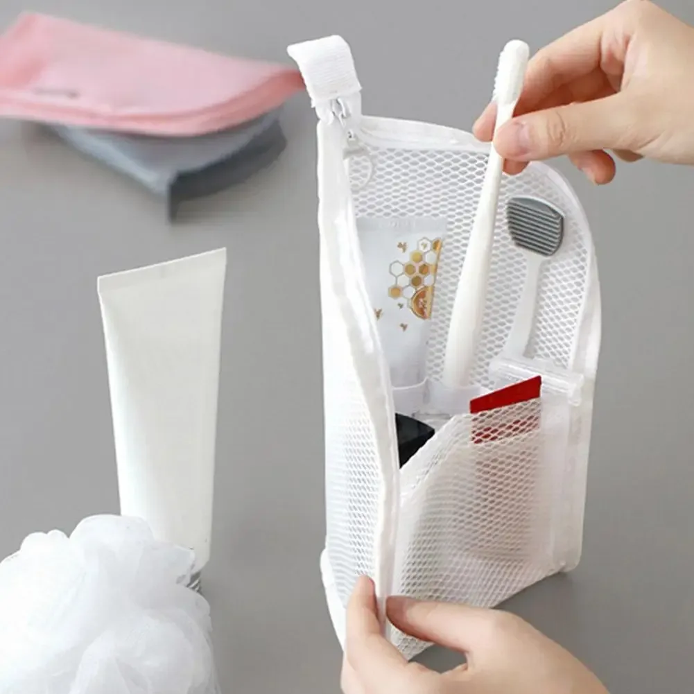 Sac cosmétique en maille EVA, sac de rangement de voyage, organisateur de maquillage, pochette de maquillage pour femme, trousse de toilette portable, étui de beauté