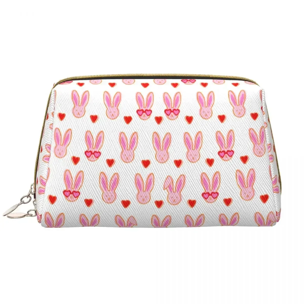 sac à cosmétiques de voyage personnalisé pour femme, rouleau preppy, singes, lapin, trousse de toilette et de maquillage, trousse de rangement de beauté pour dames