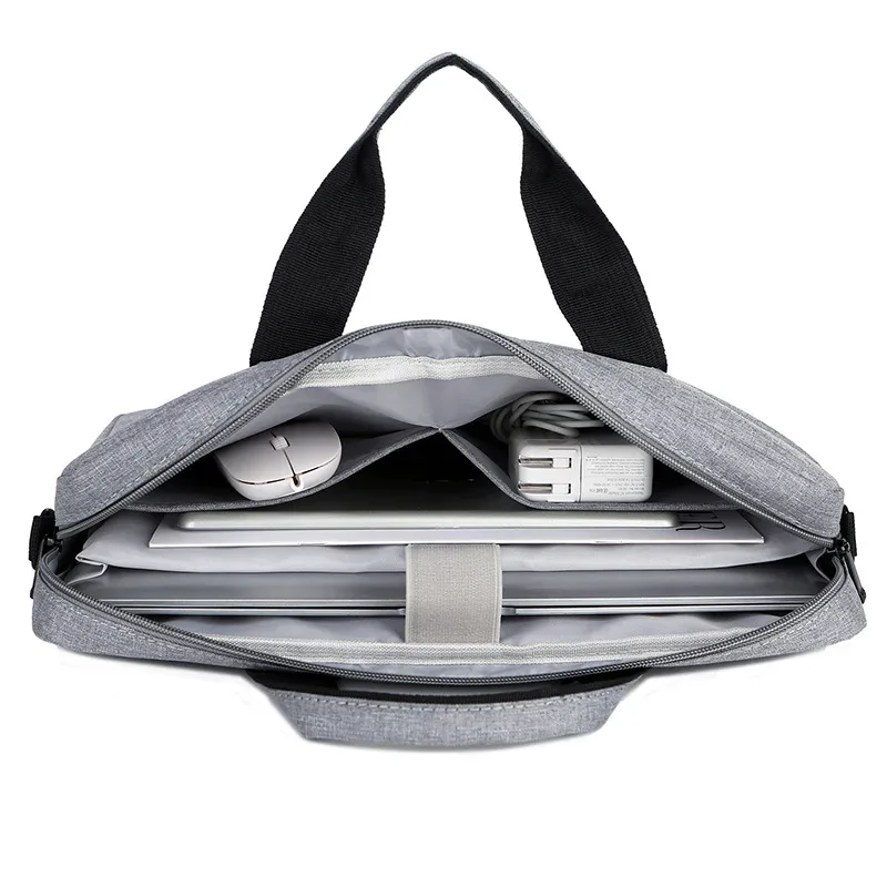 sac pour ordinateur portable 15.6 pouces résistant à l'eau, porte-documents d'affaires, sac à main pour hommes et femmes, porte-ordinateur de voyage au bureau