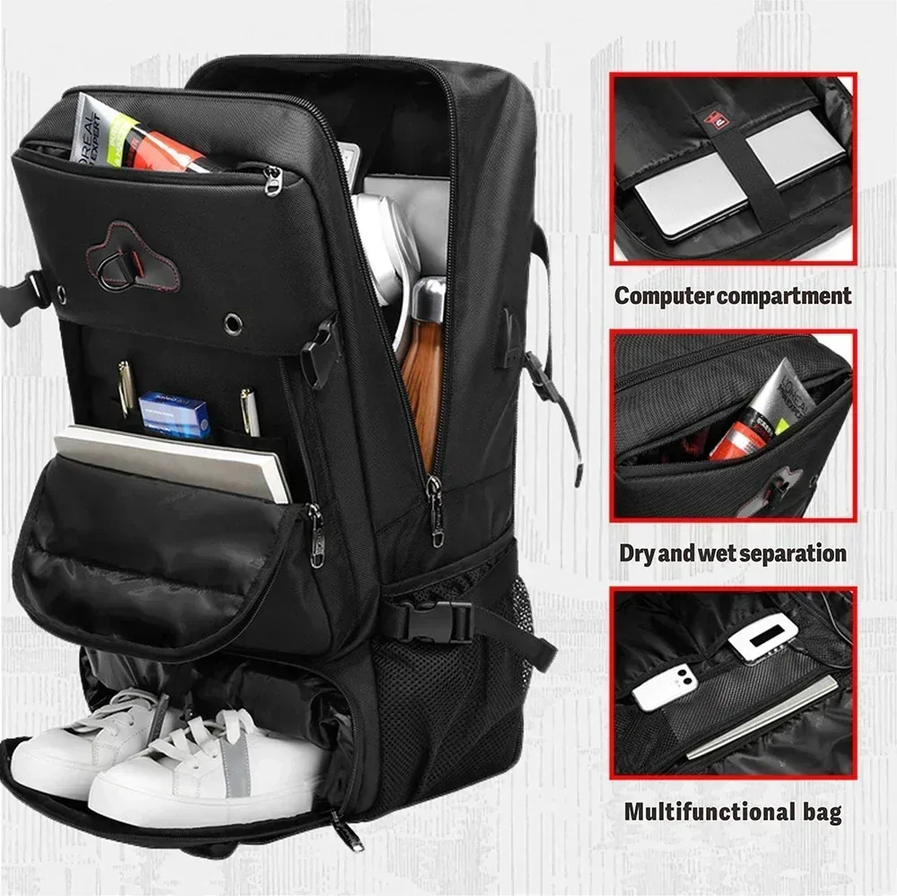 swiss military-sac à dos de voyage étanche multifonctionnel pour homme, sac pour ordinateur portable, sac à bagages d'escalade en plein air, sac à dos de sport, mochila