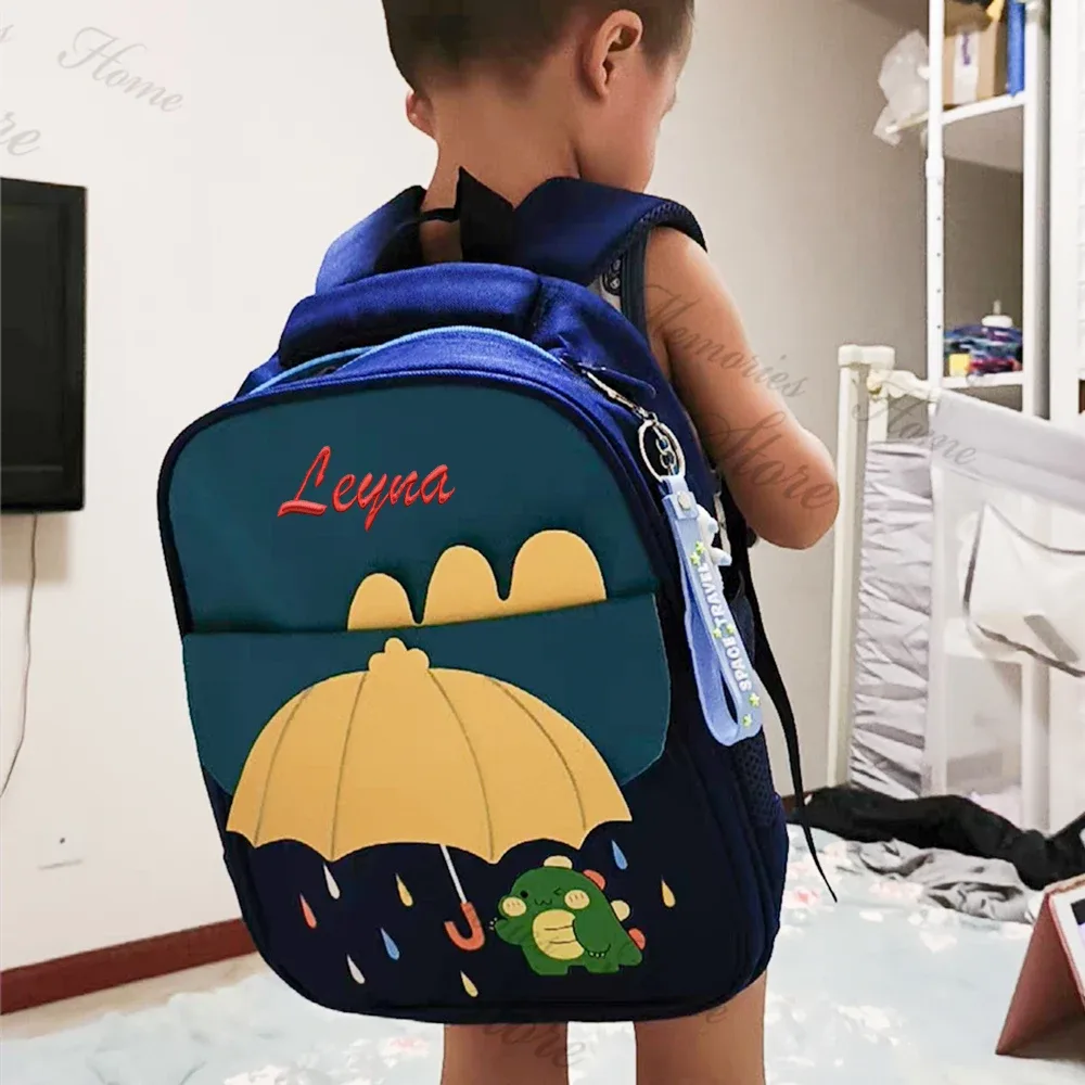 sac à dos parapluie mignon pour garçons et filles de maternelle, personnalisable avec nom, petit cartable pour