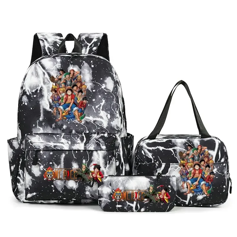 sacs à dos one piece pour étudiants, sacs d'école pour adolescents, hommes et femmes, sac fourre-tout, pochette, sacs à dos en nylon, sacs de voyage