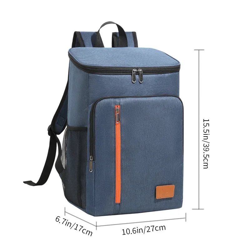 sac isotherme portable 18l pour repas, boîte alimentaire durable, étanche, glacière isotherme, sac à dos oxford pour camping et rangement du dîner
