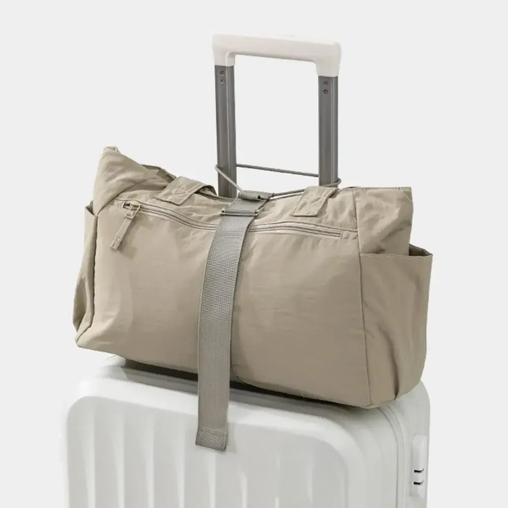 sangle de bagage réglable pour valise, connecteur de bagage portable, support de sac à main pour poignée de chariot