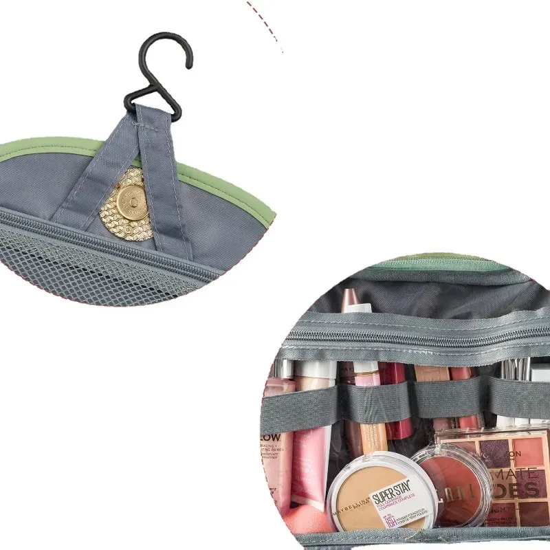 trousse de toilette multifonctionnelle résistante à l'eau pour femme, trousse de maquillage cosmétique, accessoires de toilette