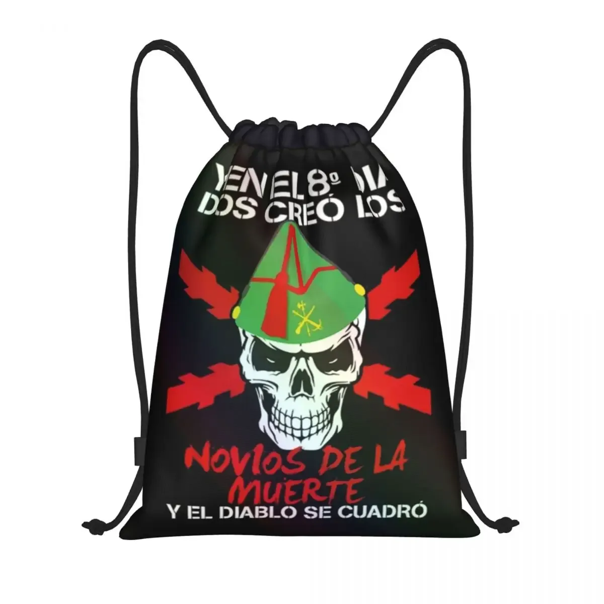 sacs à cordon personnalisés de la légion espagnole pour le shopping, sacs à dos de yoga pour femmes et hommes, sac de sport avec armoiries d'espagne