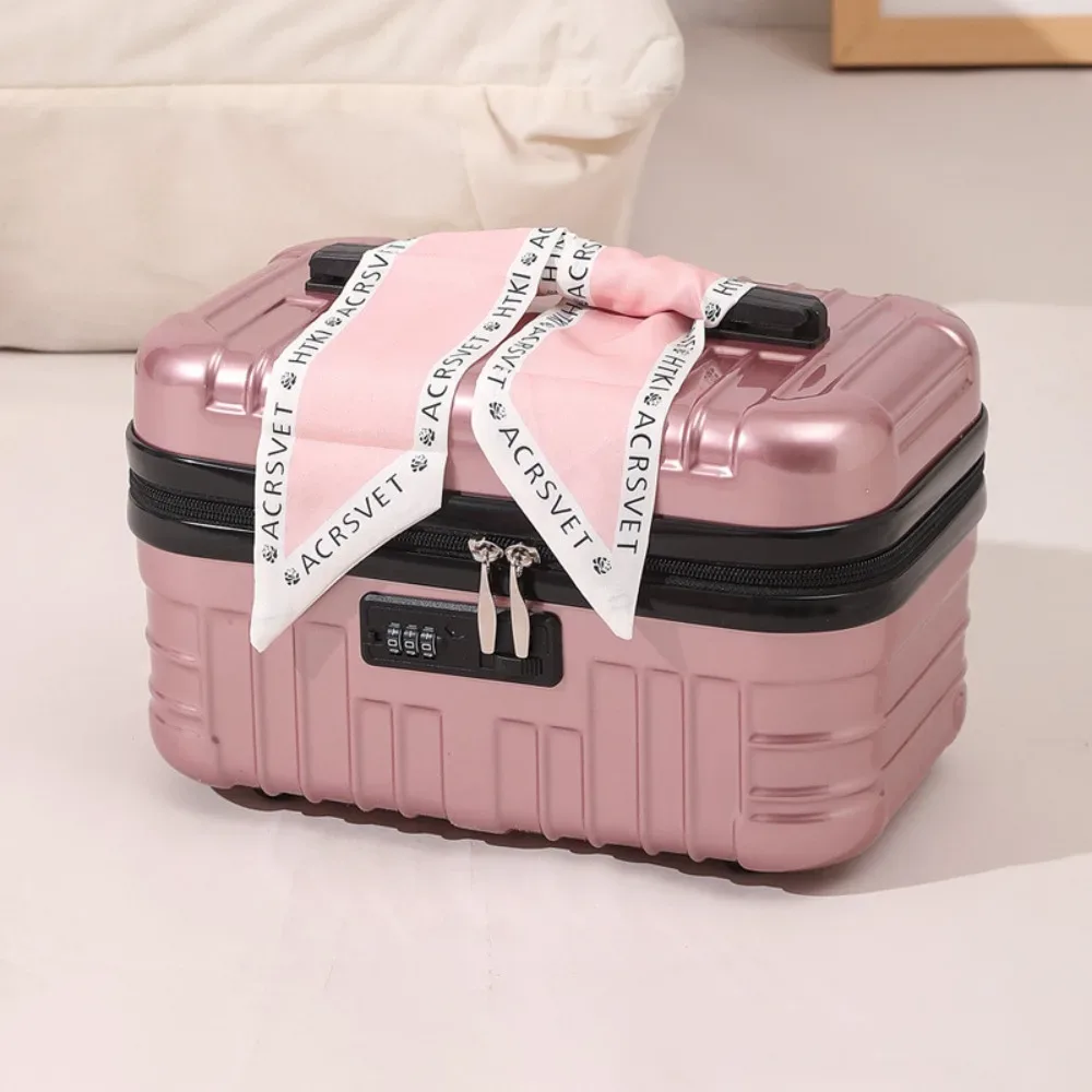 petite trousse de toilette 17 pouces, trousse de toilette portable de grande capacité, sac de rangement pour articles de toilette, sac de voyage miniature élégant et durable, pochette de rangement