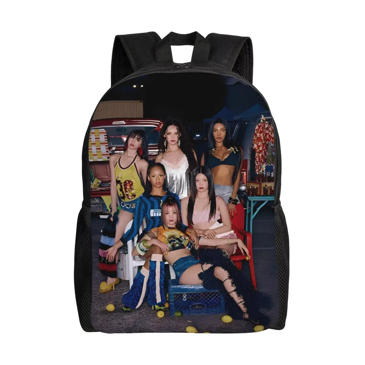 sac à dos katseye kpop pour hommes, femmes, adolescents, lycéens, sac à dos d'affaires, sacs en toile pour l'université, durables