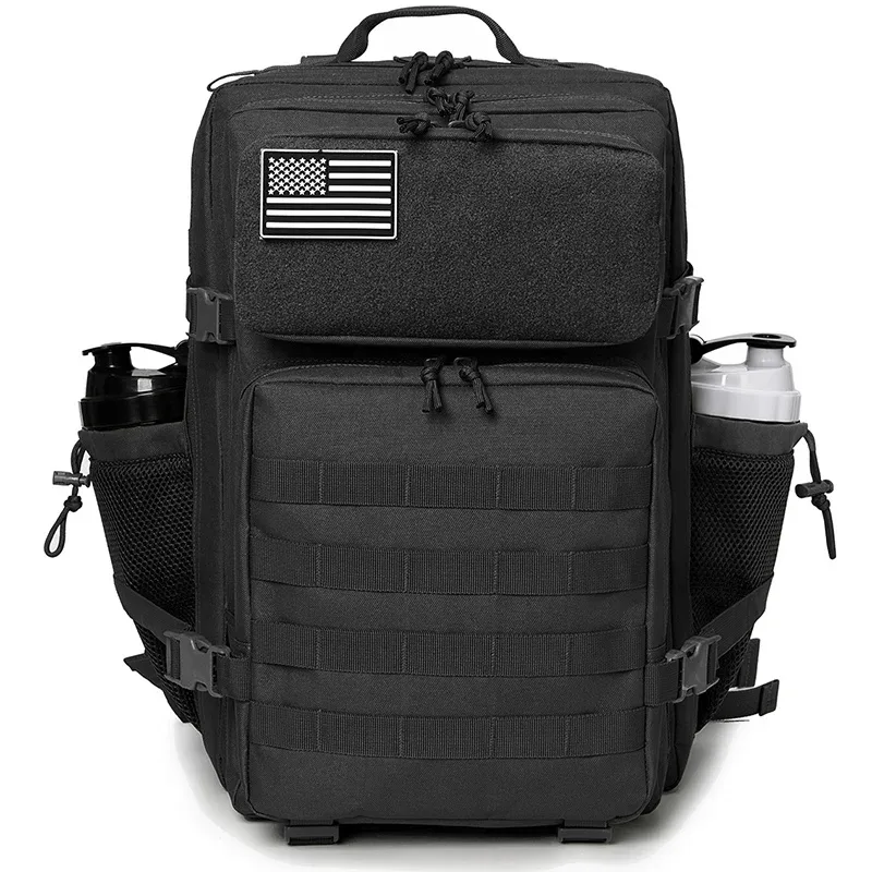 sac à dos tactique 45l, sac de survie, sac de chasse, sac à dos molle, sac de sport pour hommes, sac à dos de randonnée edc pour extérieur avec porte-bouteille