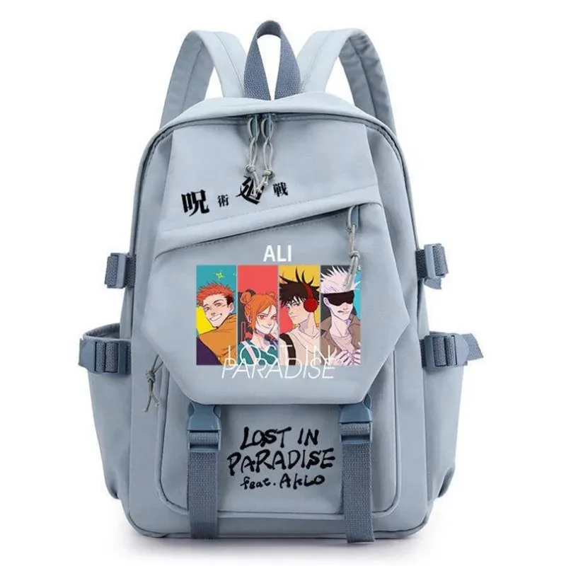 sac à dos anime jujutsu kaimmense pour hommes et femmes, cartable pour adolescents, sacs pour ordinateur portable gojo satoru, cartable d'extérieur à la mode