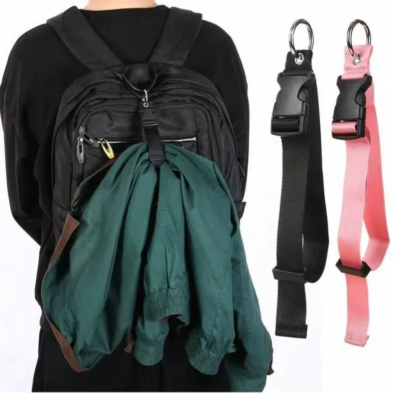 Sangle de fixation pour bagages de voyage, sangle externe pour sac à dos, sangle portable avec boucle de déverrouillage, sangle de bagage pour sac supplémentaire, support de veste