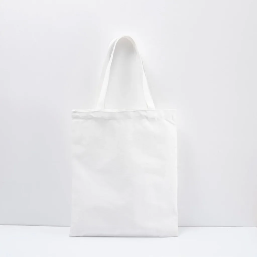 sac fourre-tout vierge en toile de coton souple pour emballage cadeau, création artistique étudiante et articles de magasin