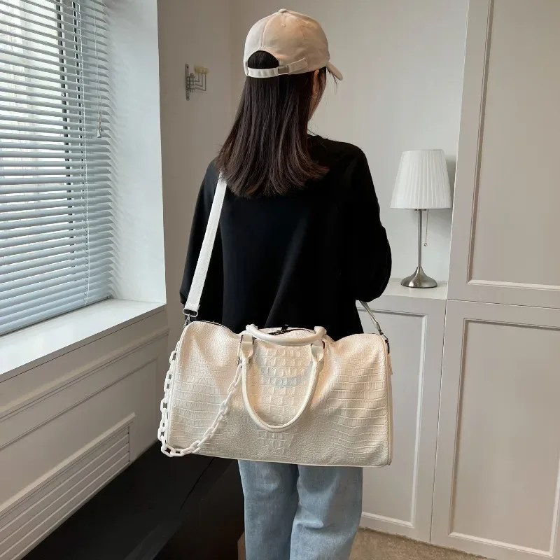 sac de voyage tendance pour femme, grande capacité, sac de sport et de fitness, sacs de créateur, sac de shopping, sacs bandoulière pour femme, сумка женская