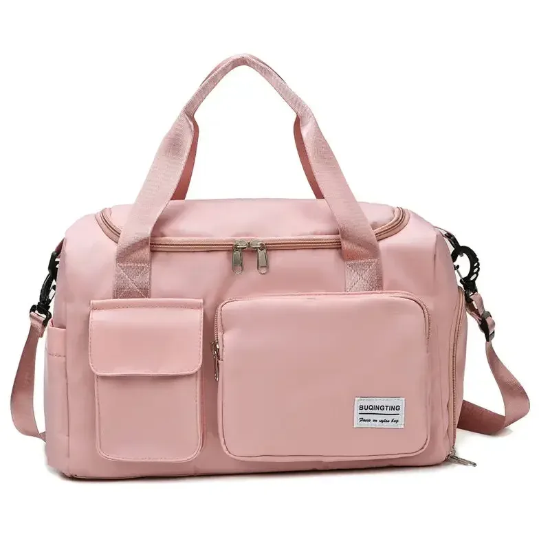 sac de voyage de grande capacité pour week-end, sacs de sport avec compartiment à chaussures, sacs de sport et de fitness pour femmes, sac à bandoulière