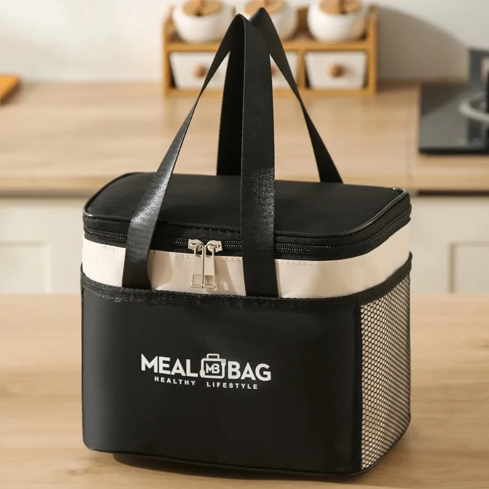 nouvelle sacoche isotherme en aluminium pour boîte à lunch, sac de rangement en tissu oxford épaissi, sac isotherme pour pique-nique