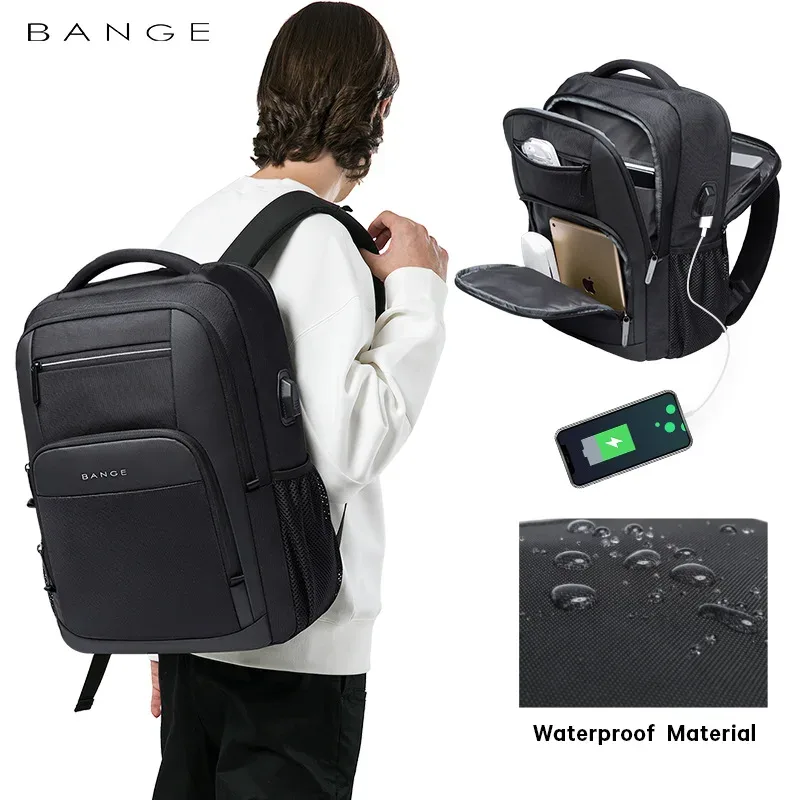 bange imperméable homme sac à dos résistant affaires sac à dos hommes voyage ordinateur portable sac à dos sacs 15.6 pouces mâle mochila adolescent