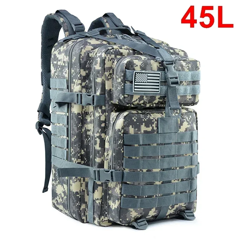 30/45l sacs à dos tactiques homme 3p sac d'assaut edc molle pack randonnée trekking sac de chasse sacs de voyage survie en plein air