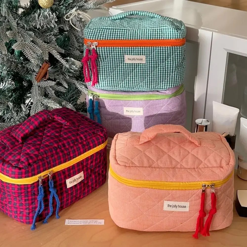trousse de maquillage colorée de grande capacité, sac à main d'évaluateurs cosmétiques, sac à main de bijoux d