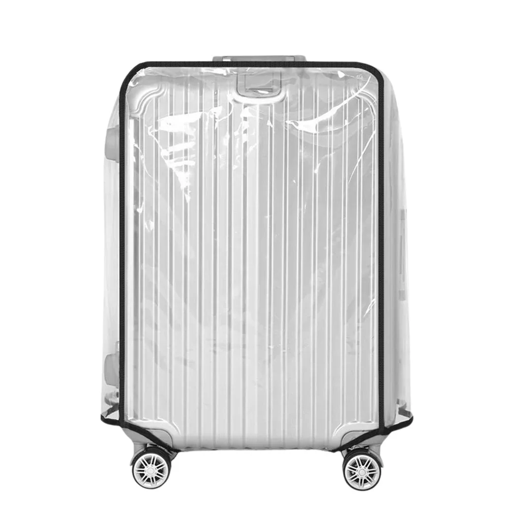 housse de protection transparente pour valise de 18 à 30 pouces, protection transparente pour bagages de voyage, accessoires de voyage en pvc imperméables pour valises à roulettes