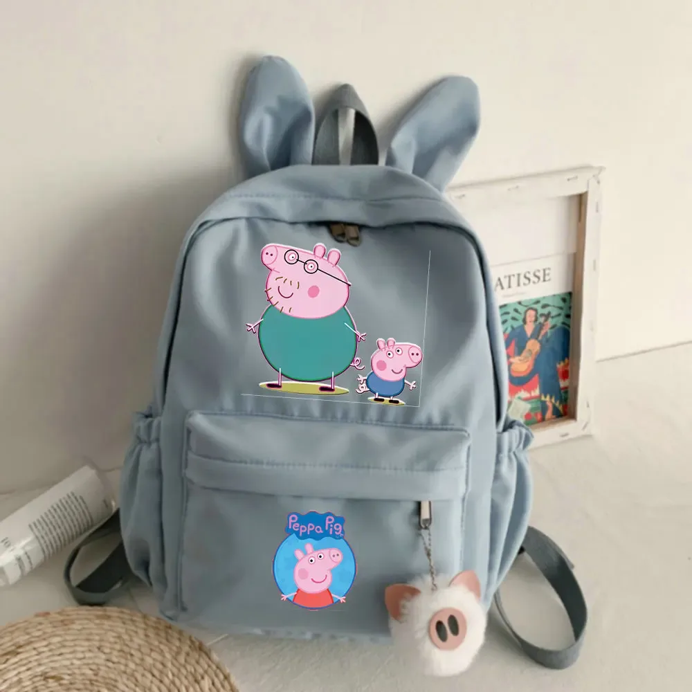 sac à dos grande capacité peppa pig, mignon, polyvalent, pour étudiants, loisirs, voyage, saison de rentrée scolaire
